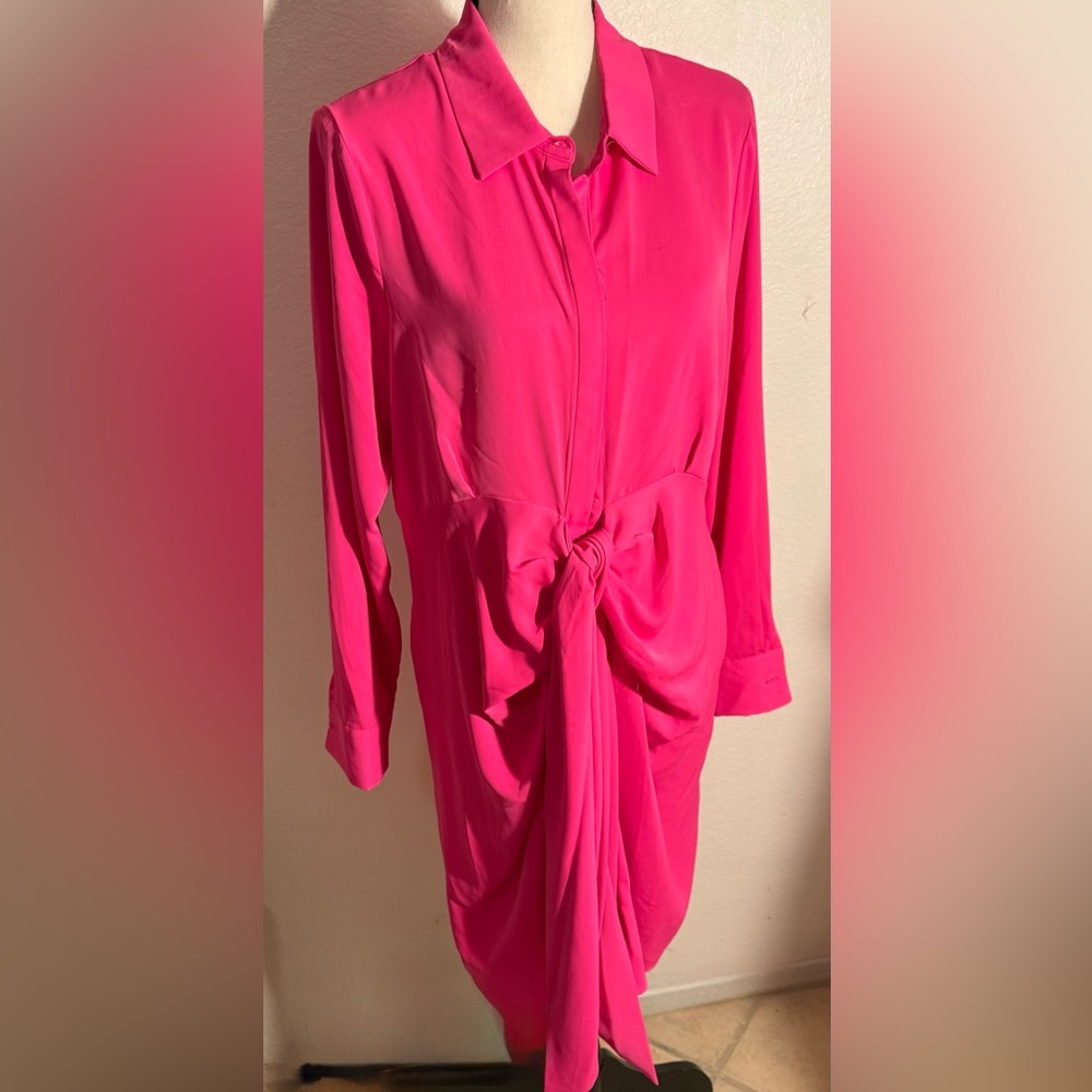 Nicole Miller Pink  Soft Wrap Design